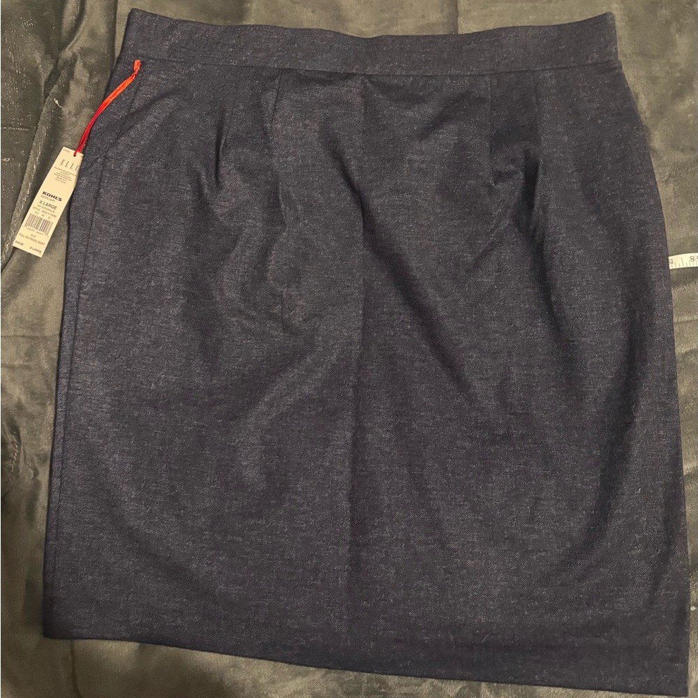 Elle Dark Blue Mini Skirt